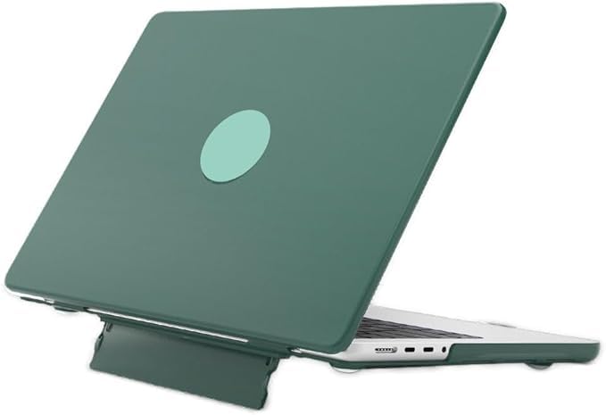 【Fotee】For MacBook Neo 13インチ ケース 2026モデル対応 For マックブック ネオ ハードケース フルカバー 上面 底面 2個セット 半透明 マットカバー スタンド機能 (ダークグリーン)|Dusky Rose (ヘアケア・サプリ)