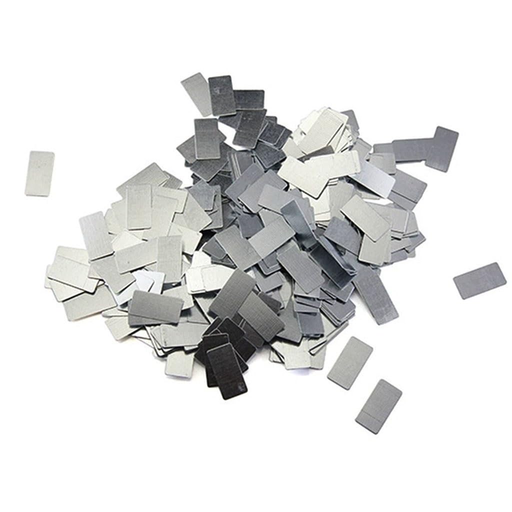 20PCS 極薄鉄板、厚さ0.3粍 0.5粍 1粍の鉄板張り付ける、羅針盤用矩形小型鉄板(20x10x1粍 ?)