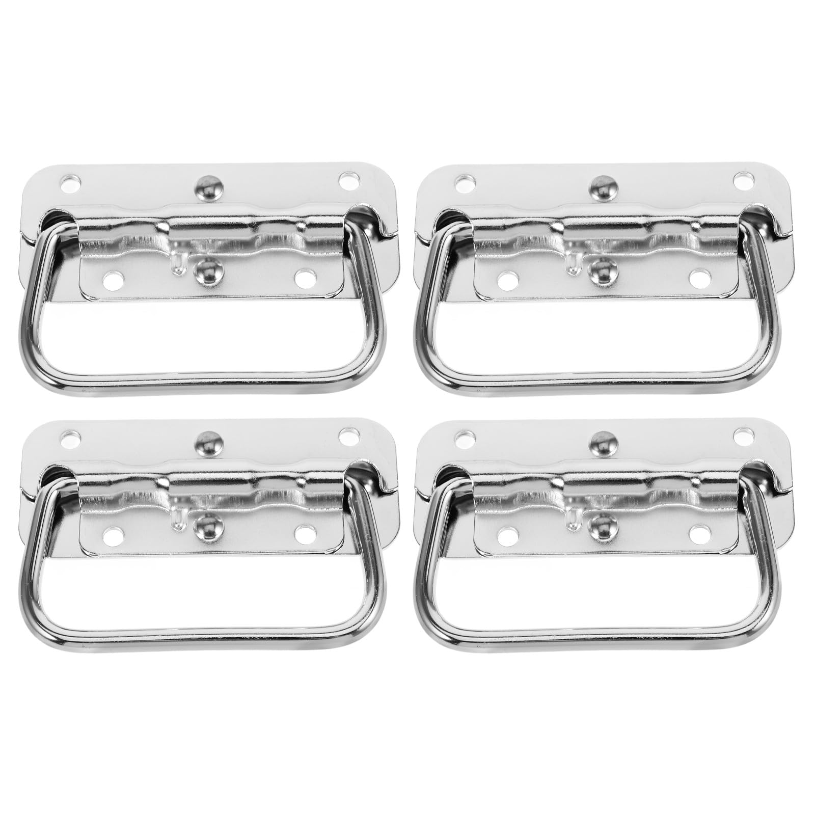 Veemoon ステンレス鋼製箱の手持ち部分 物の具ボックス席や工業用計器箱に至適 しっかり握れる手持ち部分好いたらしいな持ち手納めるや持ちはこぶに助けになるな取り替えっこ用金属元素手持ち部分 4個仕掛ける