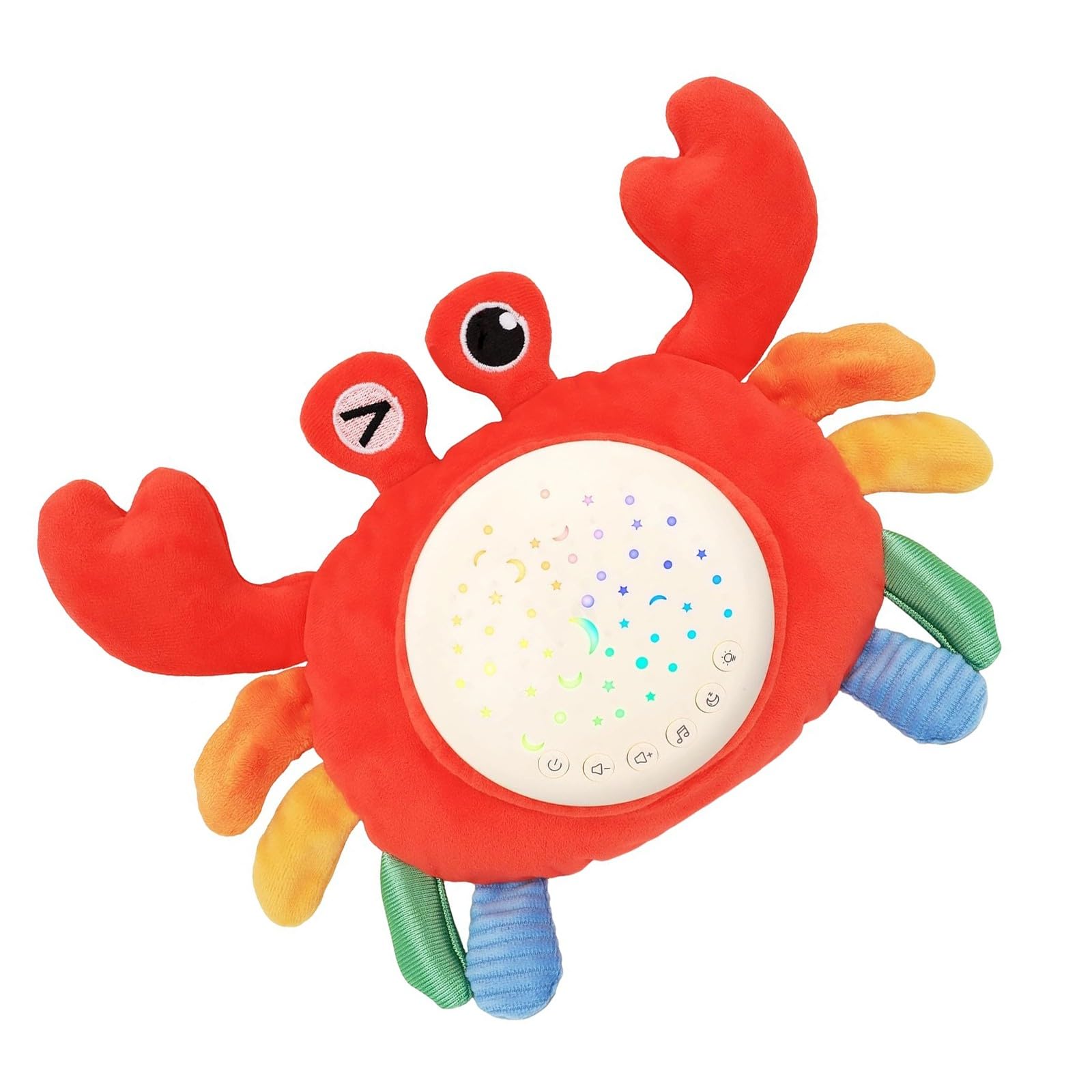 Soother Toy はやりっ児映写機 ホワイトノイズサウンドマシン ぬいぐるみ毛の荒物蟹快い音遊び道具 赤ちゃん お坊っちゃん 御姉さん用 ホワイトノイズサウンドマシン