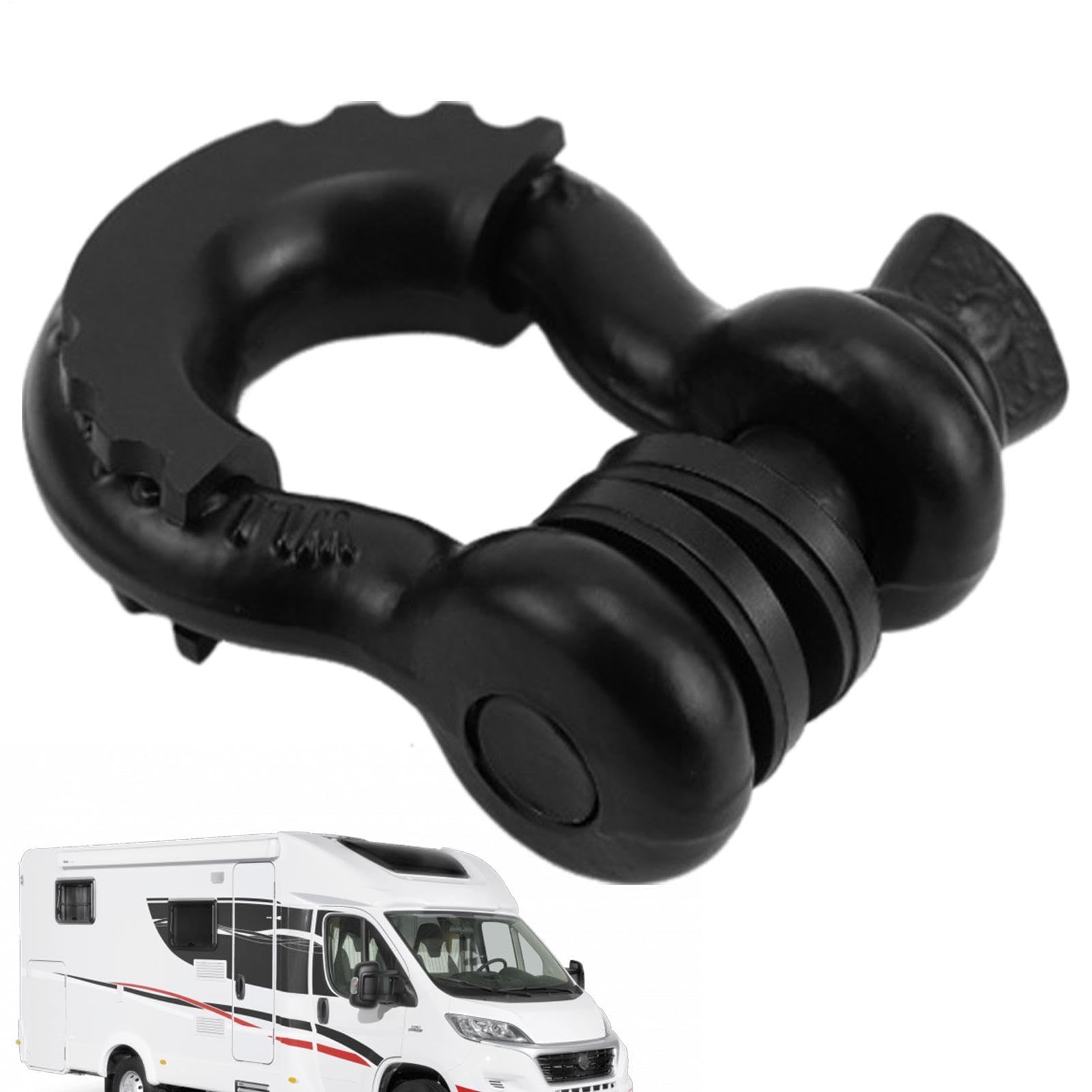 トラック用牽引フック - 3/4 D型リングル - 大型ボウル アウトドアアウトドアレスキューフックレスキューフック 破断強度 19 トン|Dusky Rose (ヘアケア・サプリ)