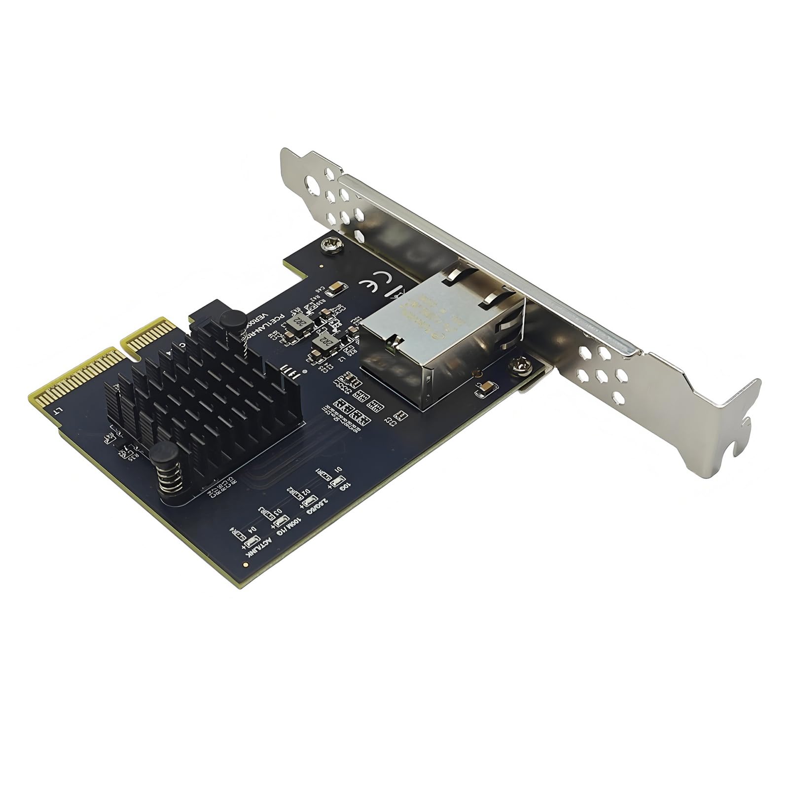 10Gbps PCIE3.0 4X RJ45 ギガビット サーバー ネットワーク カード RTL8127AT チップ ロープロファイル ブラケット デスクトップ アクセサリ用 低遅延｜Dusky Rose （ヘアケア・サプリ）