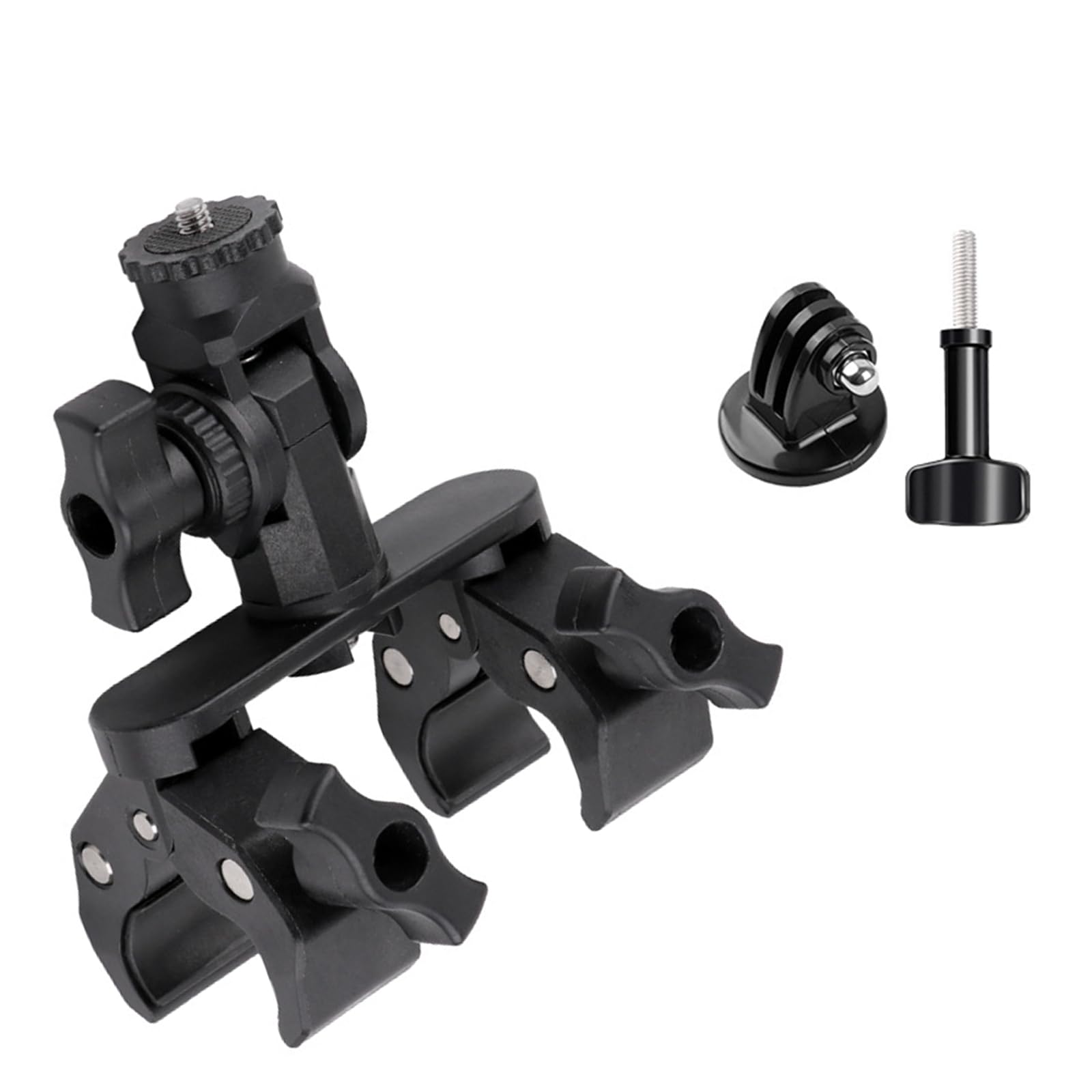 拡張可能なアクションカメラホルダークランプマウントオートバイバイク用 17mm から 43mm のチューブサイズをカバー旅行写真用互換バイクマウント|Dusky Rose (ヘアケア・サプリ)