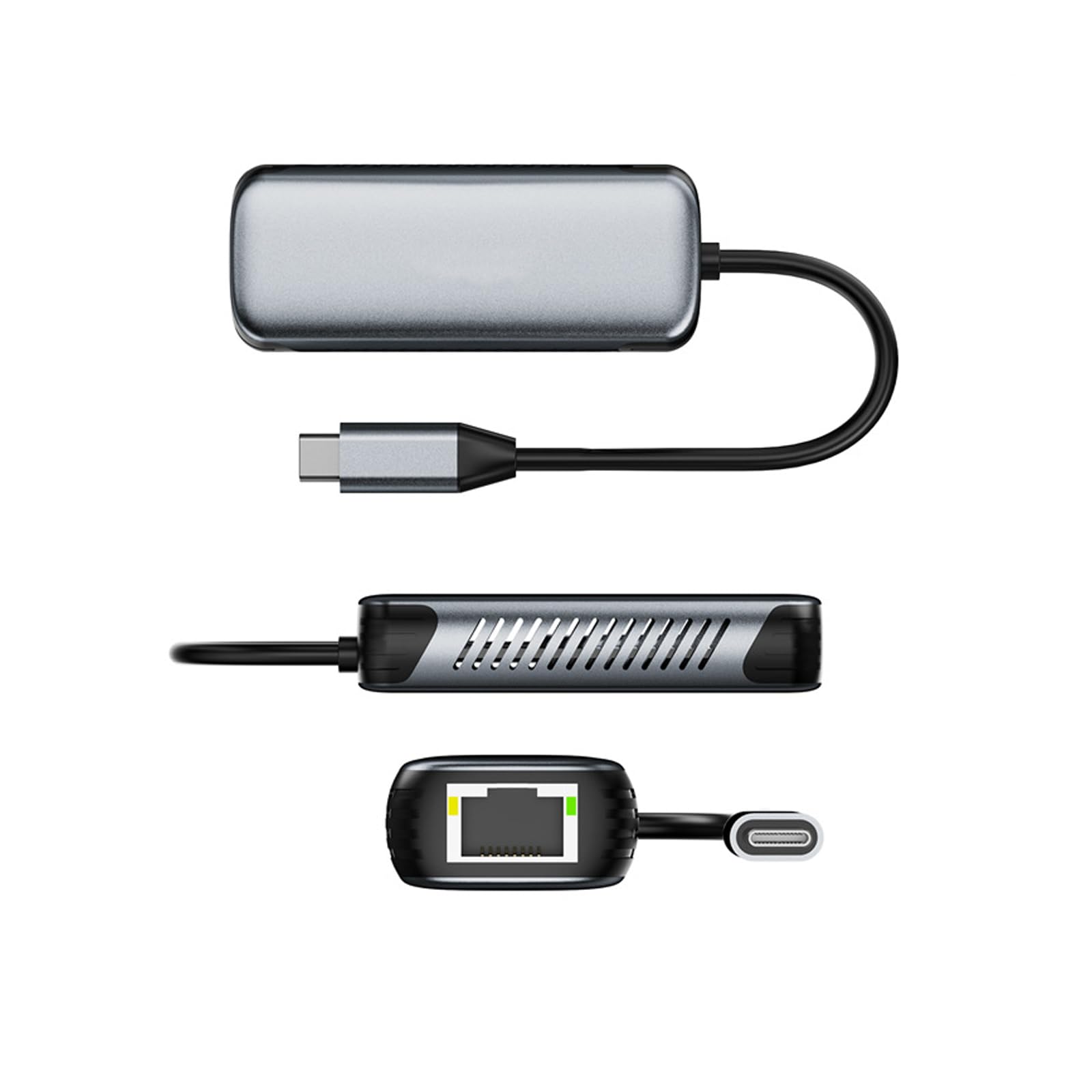 ポータブル USB タイプ C イーサネット アダプター 5000Mbps ゲーム用の安定したネットワーク 旅行用 USB C イーサネット アダプター｜Dusky Rose （ヘアケア・サプリ）