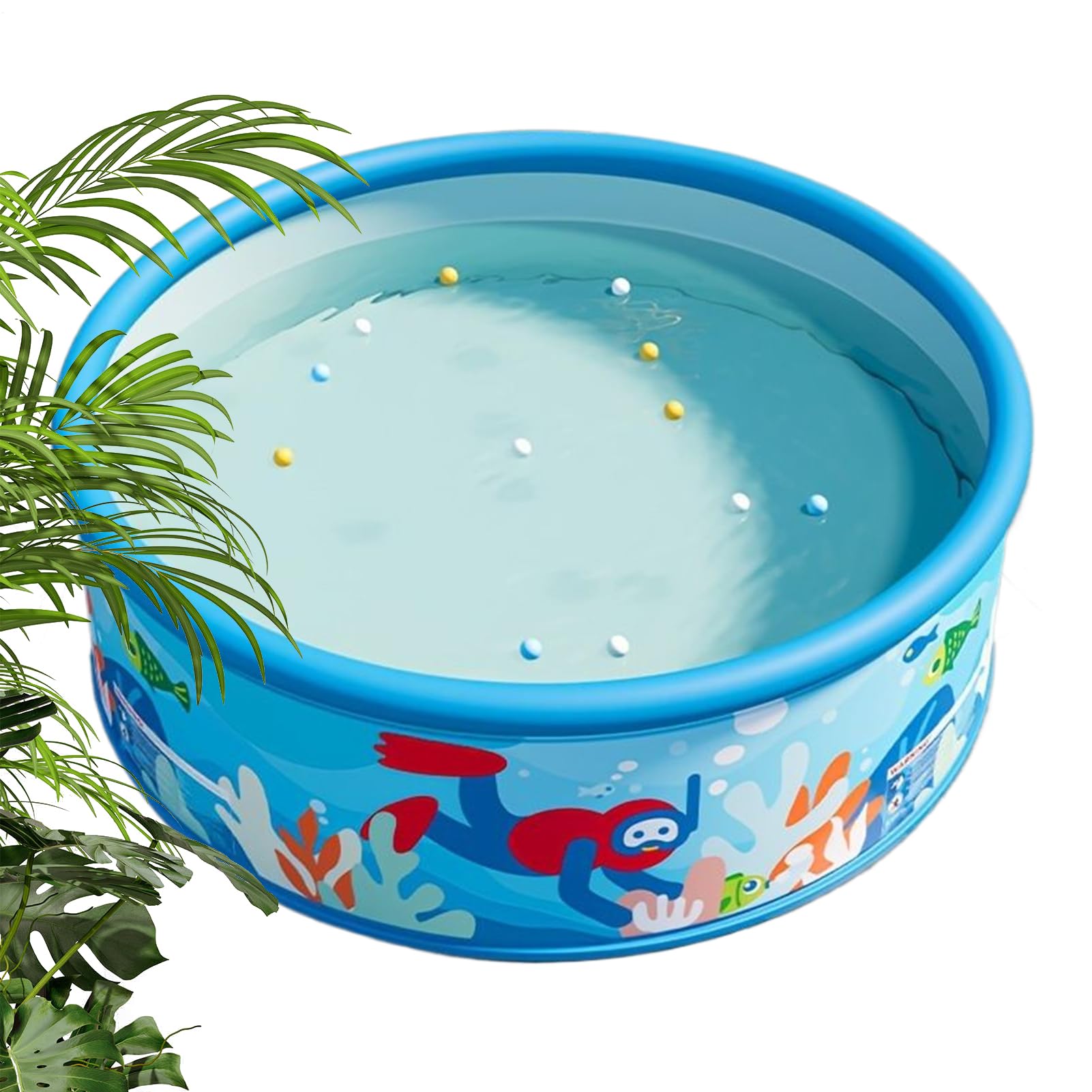キッズプール | 女の子用プール - PVC強化 丸型プール 庭用 子供 大人 裏庭 屋外 水遊び アクティビティ｜Dusky Rose （ヘアケア・サプリ）