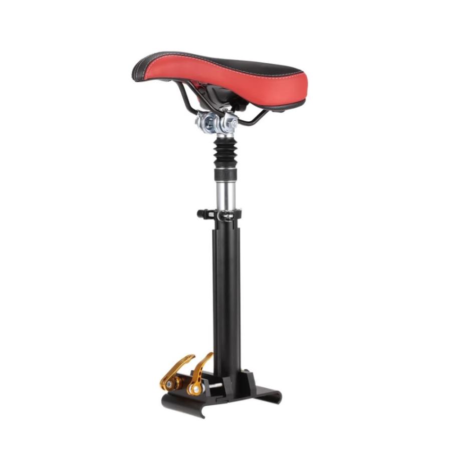 Electric Scooter Seat Saddle, Breathable Steel Soft Seat Electric Skateboard Electric Kickboard Bicycle Saddle Cover for Mi Series M365 Scooter (Red Bra
