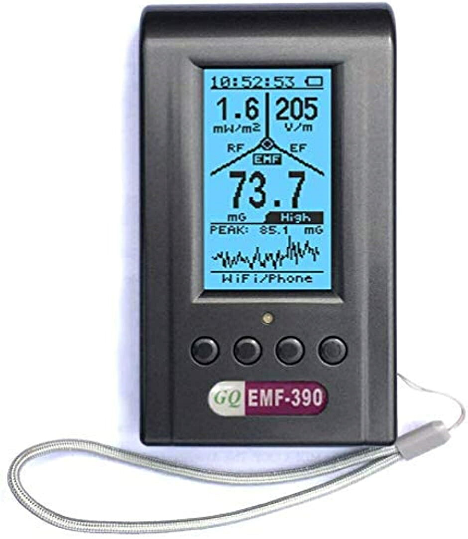電波計 電波位置づける器 EMF-390 マルチ活動の領域 ELF RF 資料保護すること能力のある 高周波最大限度10GHz USBにて申し受ける