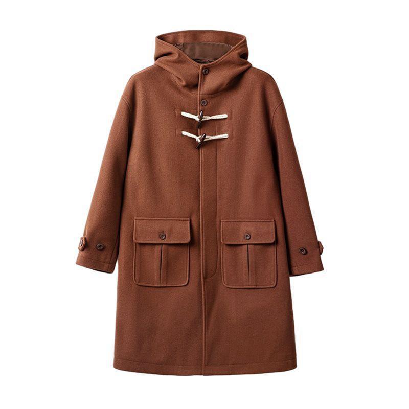ダッフルコート メンズ 毛糸 冬服 ロング上衣 ボンネット付き添い人 トレンチコート 防寒防風 分かりやすい 軽さ チェスター ゆったり 通学