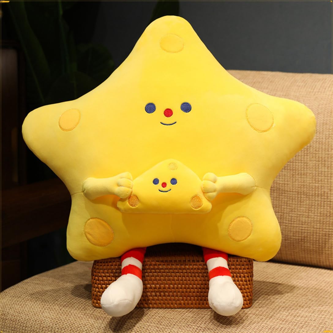 抱き枕 柔らかい ぬいぐるみ ふわふわ 縫いぐるみ もちもち だきまくら 面白い 可愛い おしゃれ 肌に優しい 子供 おもちゃ 星 お祝い クリスマス 誕生日 店飾り プレゼント|Dusky Rose (ヘアケア・サプリ)