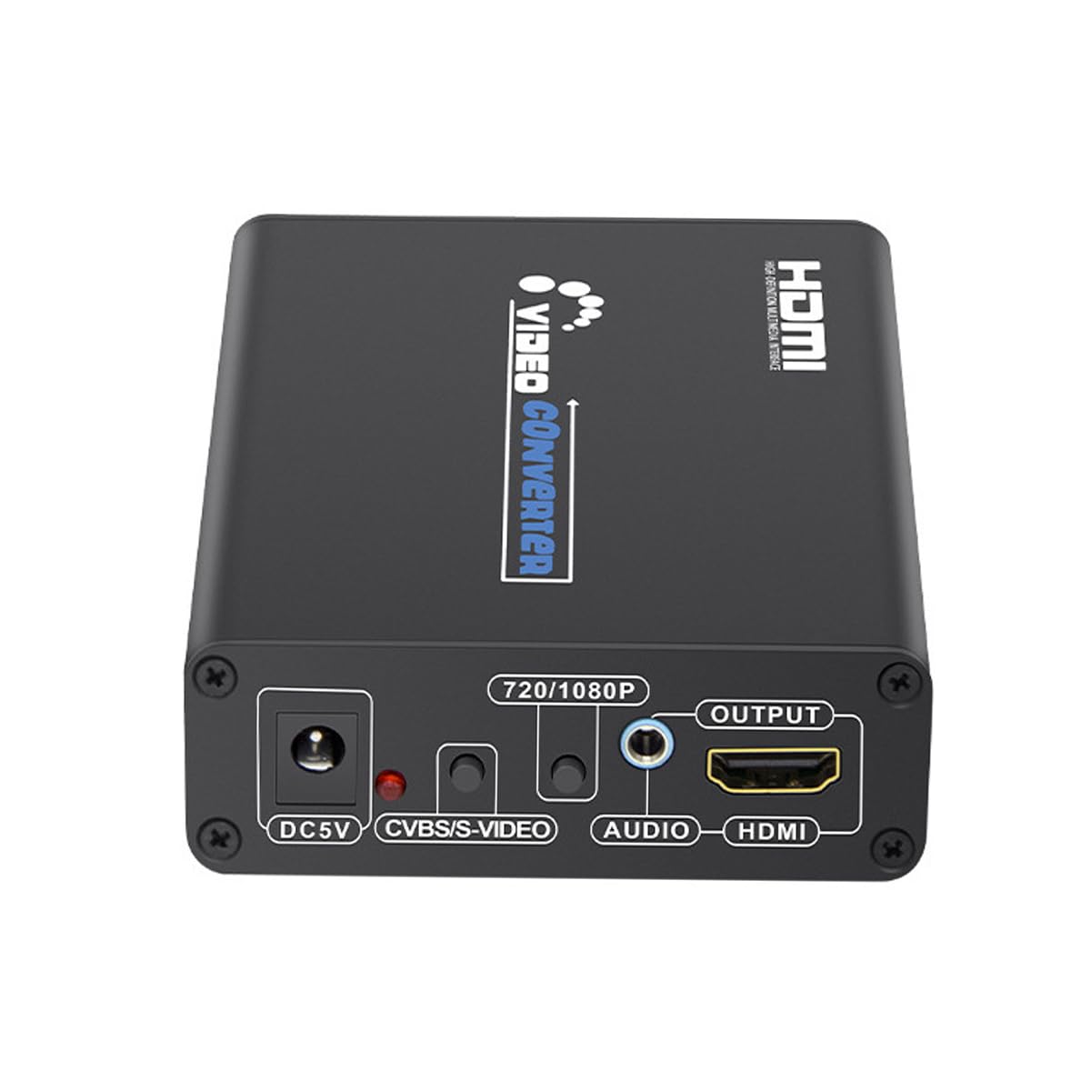 コンポジット/S端子 to HDMI 取り替えっこ器 1080P相応う アナログコンポジット3色端子 hdmi 取り替えっこアダプター HDMIインプットをコンポジット最終生産物へ取り替えっこ USB給電有線テレビ付き添い人