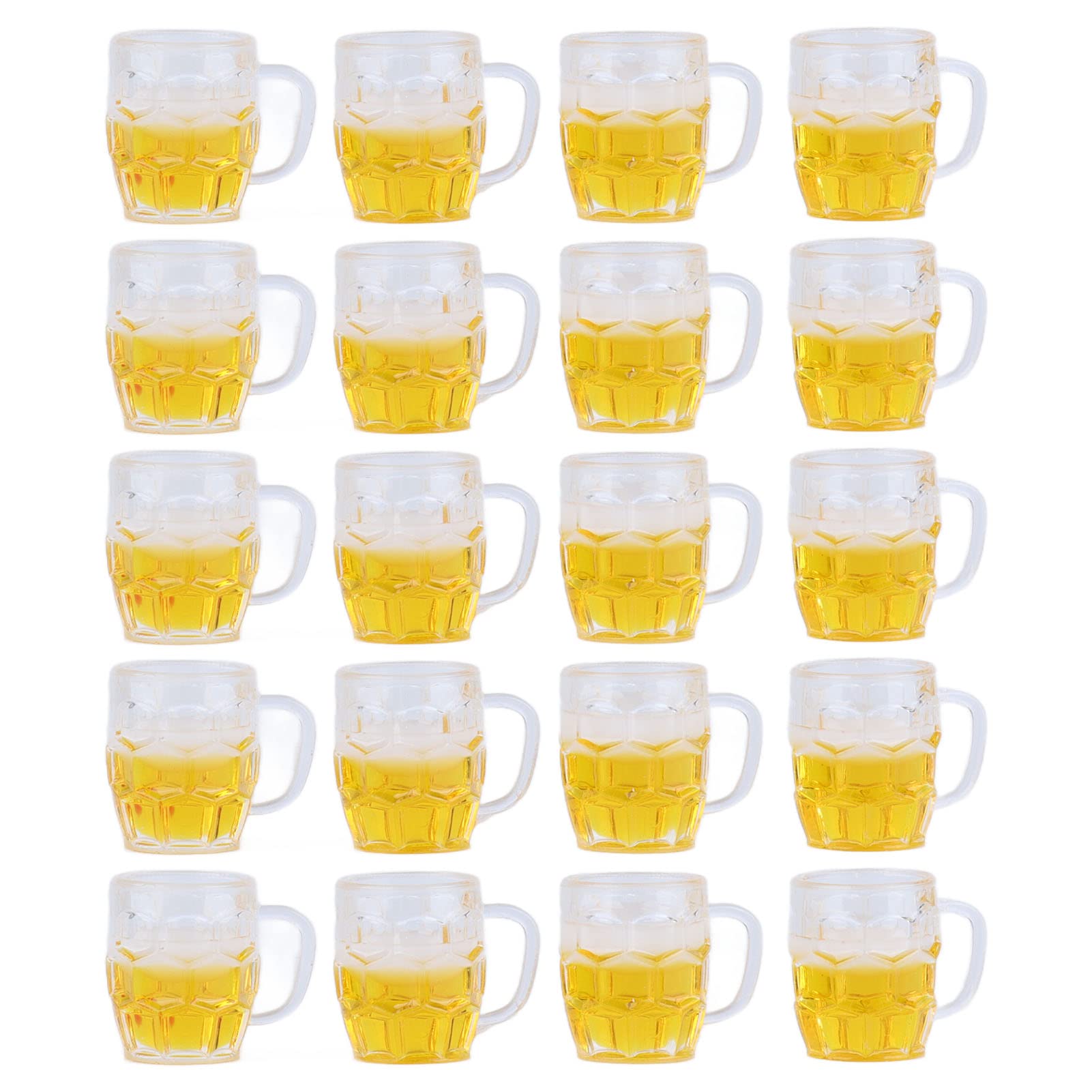 ミニチュア ビール カップ ミニチュア ビール ジョッキ DIY ミニチュア ドールハウス キット ドールハウス デコレーション アクセサリー 20個パック｜Dusky Rose （ヘアケア・サプリ）