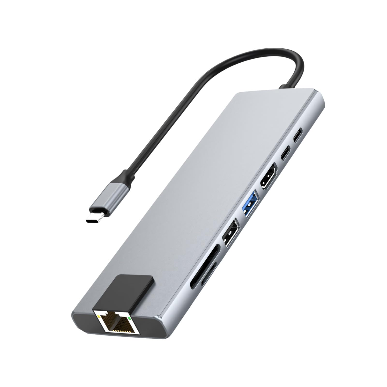 USB C HDTV アダプター 8 ポート拡張ドック HDTV USB3.0 USB2.0 PD100W データ転送、 ノートパソコン用アクセサリー マルチポート ドック|Dusky Rose (ヘアケア・サプリ)