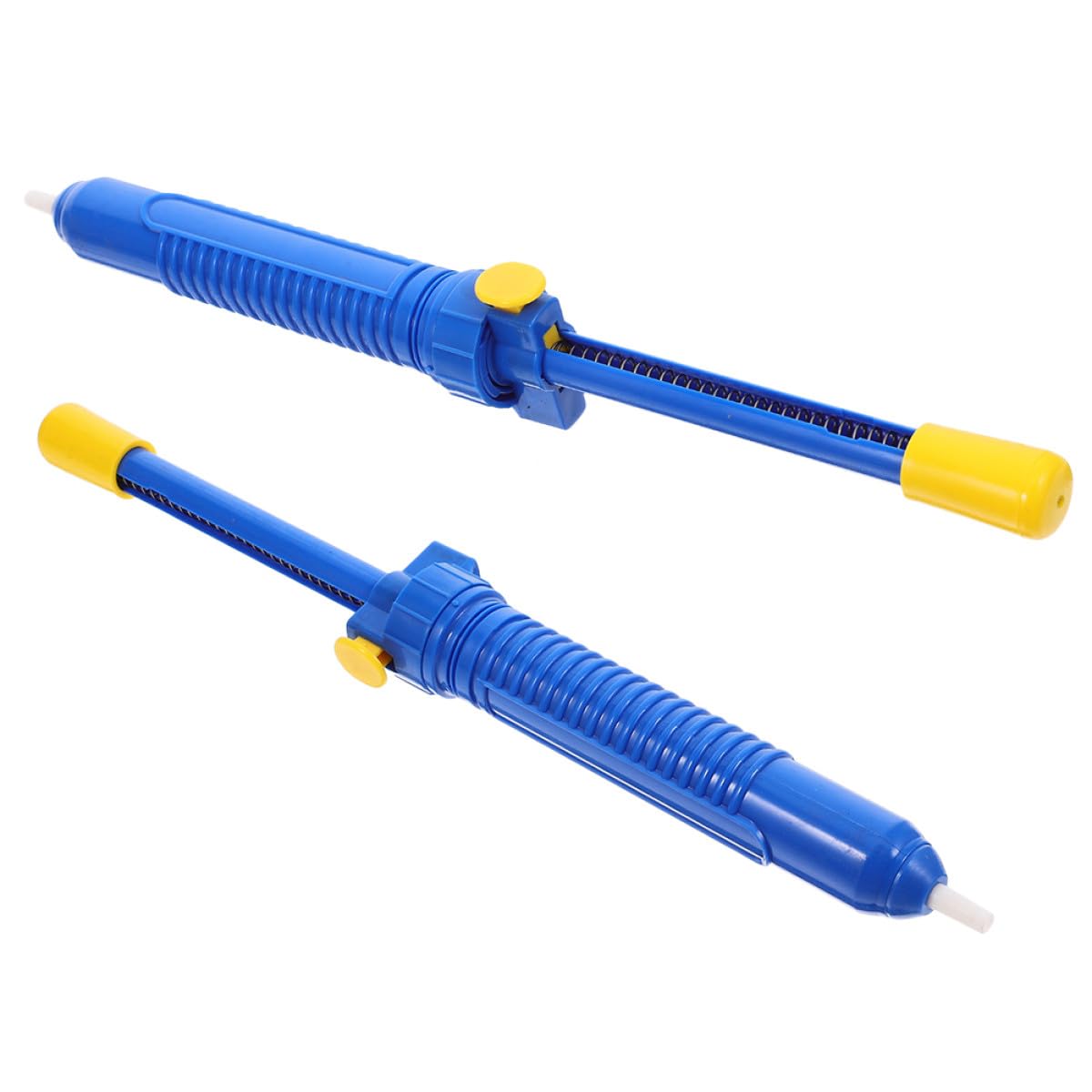 Veemoon はんだ取りすてる用無意味さ揚水機 高能率多役立つこと腹積もり はんだ取りすてる物の具 2個書き割り 青碧プラ製 手動はんだ吸い取り器