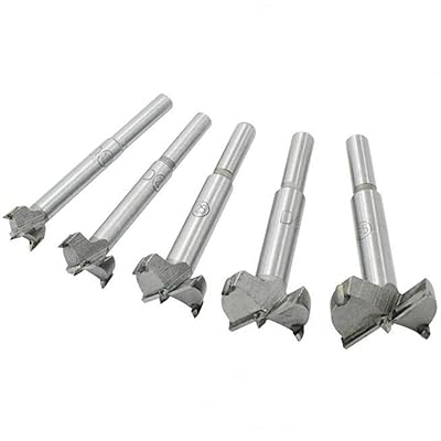 大工仕事用穴あけホールソー ボアビット 5本仕掛ける 大工仕事用せん孔機 大工仕事座ぐり 大工仕事用穴あけ ホールソーボアビット 大工仕事用せん孔機仕掛ける 発掘作業 穴あけ 打ち切り穴 曲がった穴 重ね穴 (5pcs)