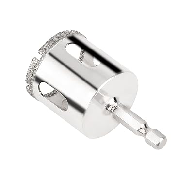 ダイヤモンド六角軸ホールソー φ5mm~φ70mm ドリルビット 電動ドリル 電動工具 切削工具 ツール 耐久性ある ガラス タイル 穴あけ 超硬 大理石 陶器 花崗岩 DIY ケース付き (φ28mm 六角軸)