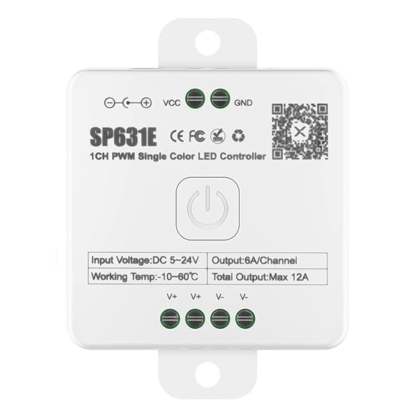 コントローラー Bluetooth PWM コントローラー 調光可能 音楽同期 タイマー 単色 LEDテープライト COB 5630 2835 3014 5050 5730などに適用可能 DC5V DC12V DC24Vをサ