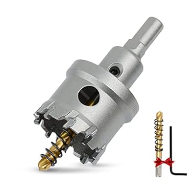 超硬 ホールソー ステンレス T.C.T素材 穴あけ ドリルビット 電動ドリル 金属用ホルソー ホールカッター スプリング付き 耐久性ある ハード合金 DIY ケース付き φ24mm