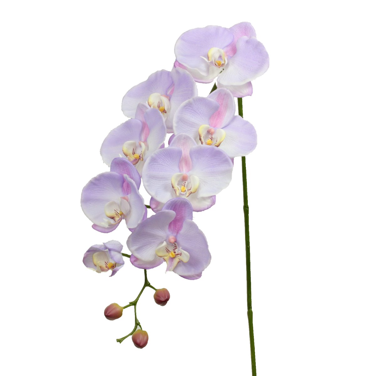 造花 アーティフィシャルフラワー 造花 造花 花 観葉植物 花材 ら行 ラン 蘭 オーキッド 造花 パレ オーキッドスプレイ パープルイエロー P 56 80 造花 アーティフィシャルフラワー 01 取寄 12本 造花 アーティフィシャルフラワー 造花 花材