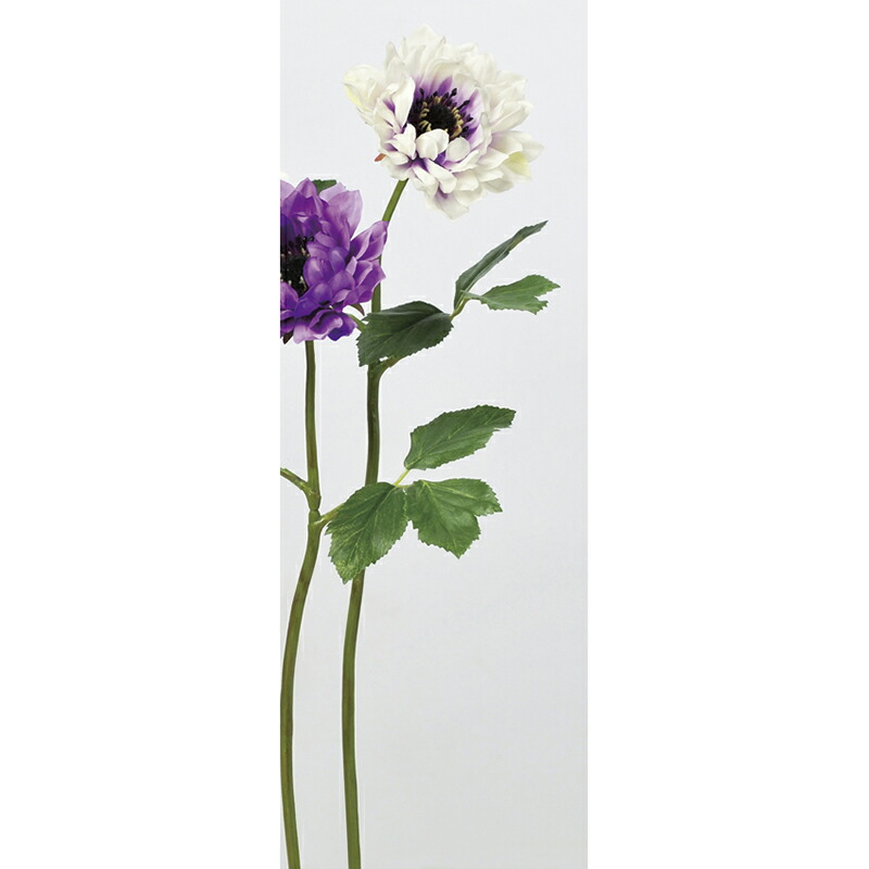 楽天市場 造花 アスカ アネモネ パープルホワイト A 007w 01 取寄 花材通販はなどんやアソシエ