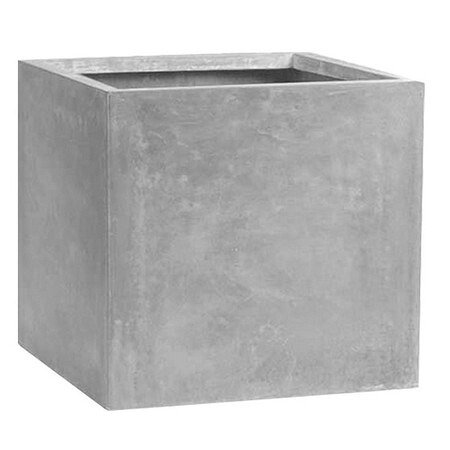 【直送】クレイ/TERRA-MENT_Cube 43 LIGHT GRAY/910-103-181【01】 ガーデニング・園芸用品 植木鉢・フラワーポット グラスファイバー鉢 庭 グッズ 資材 家庭菜園 観葉植物 おしゃれ かわいい イースター ハロウィン