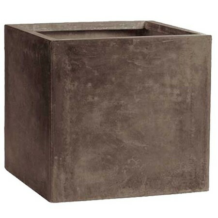 【直送】クレイ/TERRA-MENT_Cube 52 DARK GRAY/910-104-811【01】 ガーデニング・園芸用品 植木鉢・フラワーポット グラスファイバー鉢 庭 グッズ 資材 家庭菜園 観葉植物 おしゃれ かわいい イースター ハロウィン