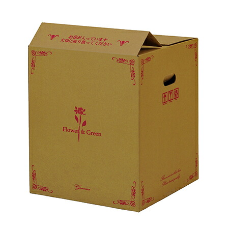 【直送】Gracias/宅配ボックス（上開きタイプ） アレンジ L/73113※返品・キャンセル不可【01】[30枚] ラッピング用品 、梱包資材 ダンボール・宅配袋 ダンボール包装用品 おしゃれ かわいい 成人式 母の日｜花材通販はなどんやアソシエ