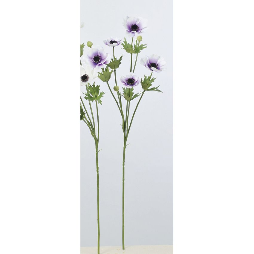 楽天市場 造花 アスカ アネモネ 5 つぼみ 2 007w パープルホワイト A 007w 01 取寄 造花 アーティフィシャルフラワー 造花 花材 あ行 アネモネ 手作り 材料 花材通販はなどんやアソシエ