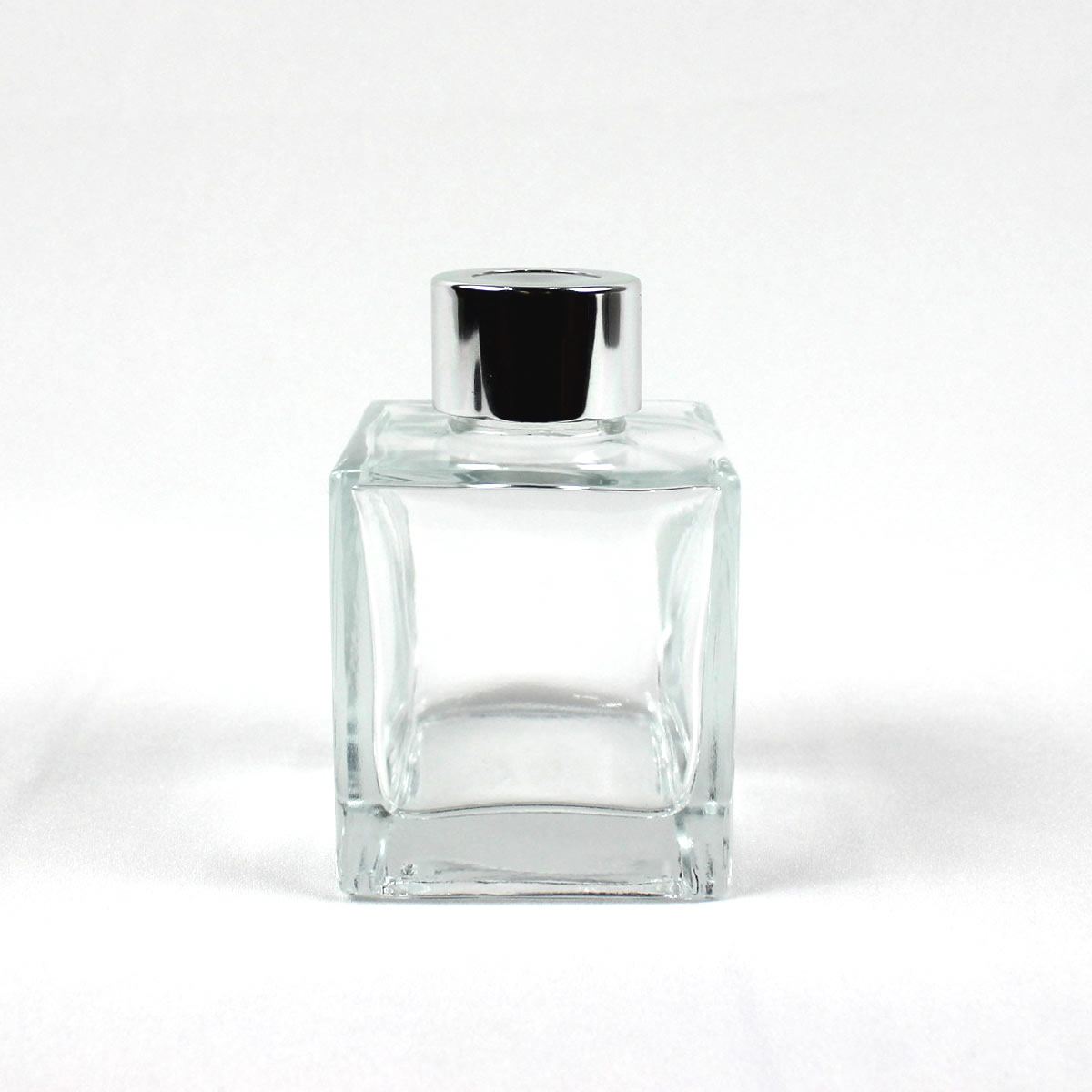 楽天市場 即日 リードディフューザー用ガラス瓶 正方形 100ml 銀カバー 中栓付 リードディフューザー リードディフューザー 瓶 ボトル 花材通販はなどんやアソシエ