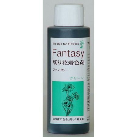 パレス化学/ファンタジー 100ml グリーン/1520204【01】 花資材・フローリスト道具 生け花・生花 道具 切花着色剤画像