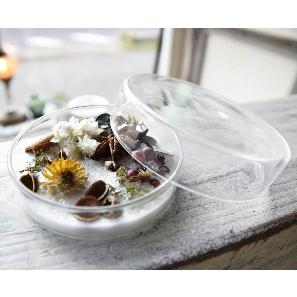 楽天市場】kinari/アロマワックスサシェ用ガラス容器 シャーレ Lサイズ