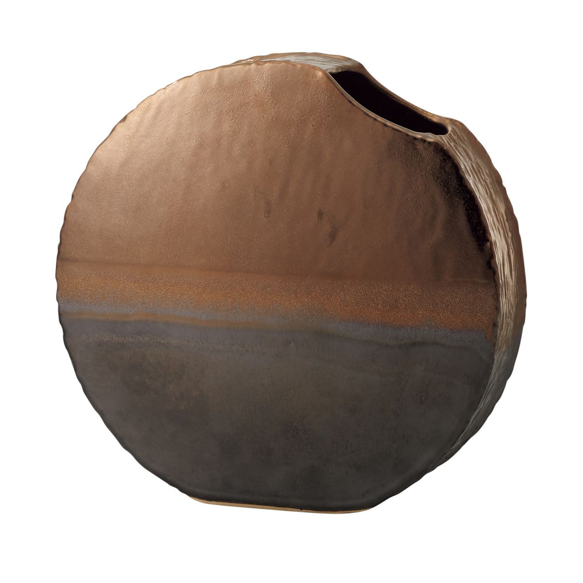 クレイ lunar mare(ルナ マレ) BROWN METALLIC 177-357-201 花器、リース 花器・花瓶 陶器花器