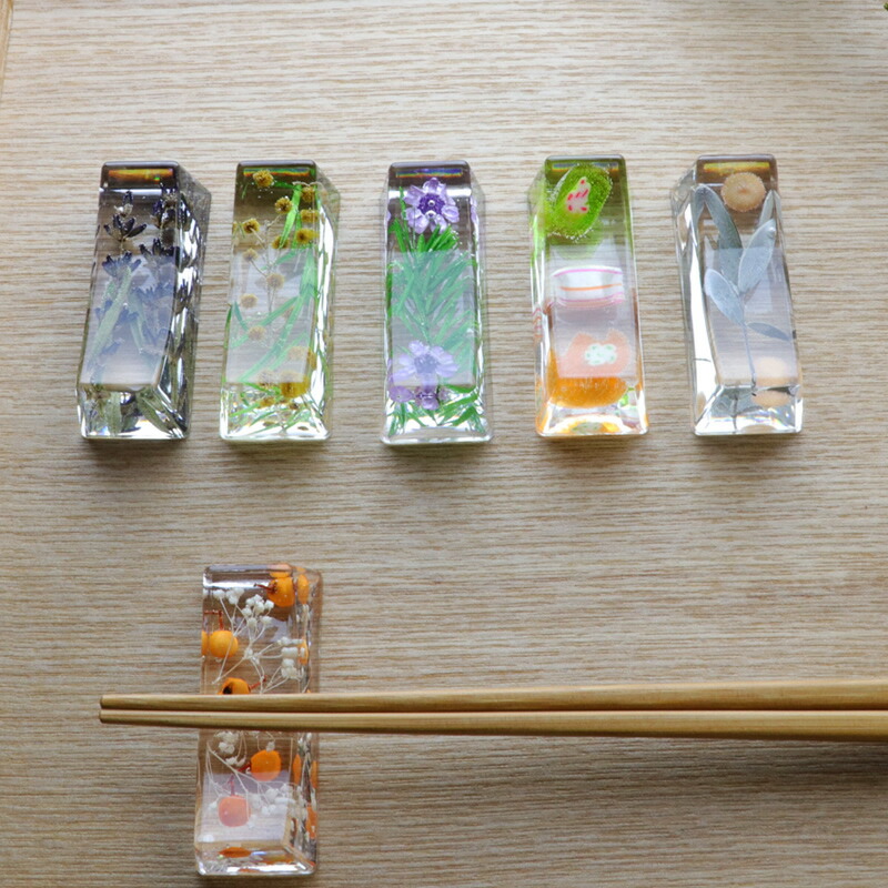 楽天市場 即日 アクリルベース ハーバリウム箸置き スクエア固まるハーバリウム アクリルベース 土台 レジンクラフト 手作り 材料 花材通販はなどんやアソシエ