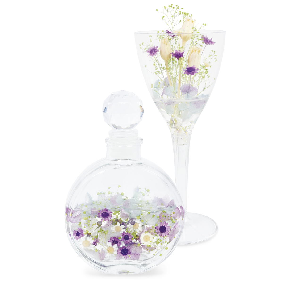 エルヴェイル 硬化ハー で製作 先立つ物フラスコ 葡萄酒献 パープル Qks 4b 07 取寄 3仕掛ける 固まるハーバリウム シリコン樹脂 生む一揃いの道具 Cjprimarycares Com