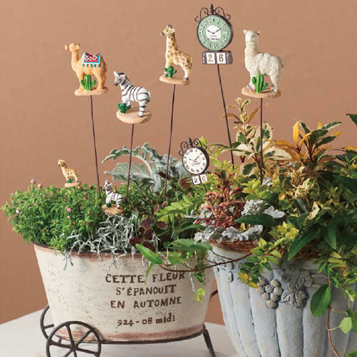 楽天市場 友膳 ポーミニョンピックｖ 5e3742 01 取寄 6個 ガーデニング用品 雑貨 置物 オーナメント ガーデニング ピック 花材通販はなどんやアソシエ