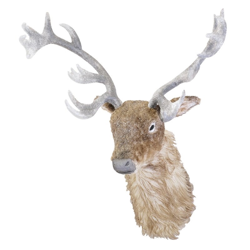 トナカイ 壁掛けオブジェ 飾り 置物 オブジェ ハンティングトロフィー L01 壁掛けオブジェ ハンティングトロフィー トナカイ アニマルヘッド