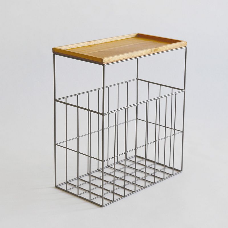 志成販売/ＩＲＯＮ ウッドトレー ストッカー/423547【07】 店舗ディスプレイ・店内装飾 店舗家具・什器・収納 ディスプレイラック 陳列棚 オープンラック 什器 棚 シェルフ 店舗装飾 業務用 展示棚 飾り棚 マルシェ インテリア 収納 おしゃれ
