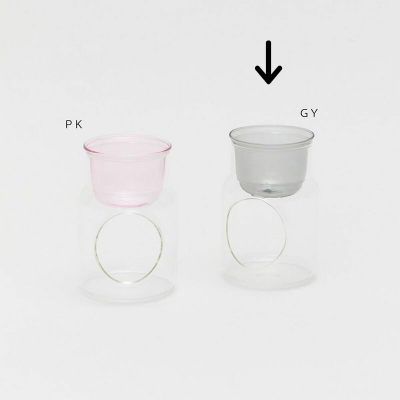 HornPlease カラー GLASS アロマオイル ウォーマー 107896GY アロマ アロマランプ、ディフューザー
