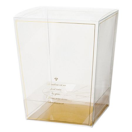 HEADS/エレガントフラワークリアＢＯＸ－Ｌ／スタンド付（10枚）/EGS-FBL【01】 ラッピング用品 、梱包資材 ラッピング箱・ギフトボックス クリアケース(ボックス)包装用品 おしゃれ かわいい お供え お正月 クリスマス ブライダル 成人式