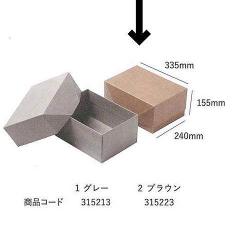 HOSHINO/ＧＩＦＴ Ｌ ＮＯ．2 ブラウン/315223【07】[10枚] ラッピング用品 、梱包資材 ラッピング箱・ギフトボックス 化粧箱・貼り箱包装用品 おしゃれ かわいい お供え お正月 ハロウィン 母の日 さくらの日 バラの日｜花材通販はなどんやアソシエ