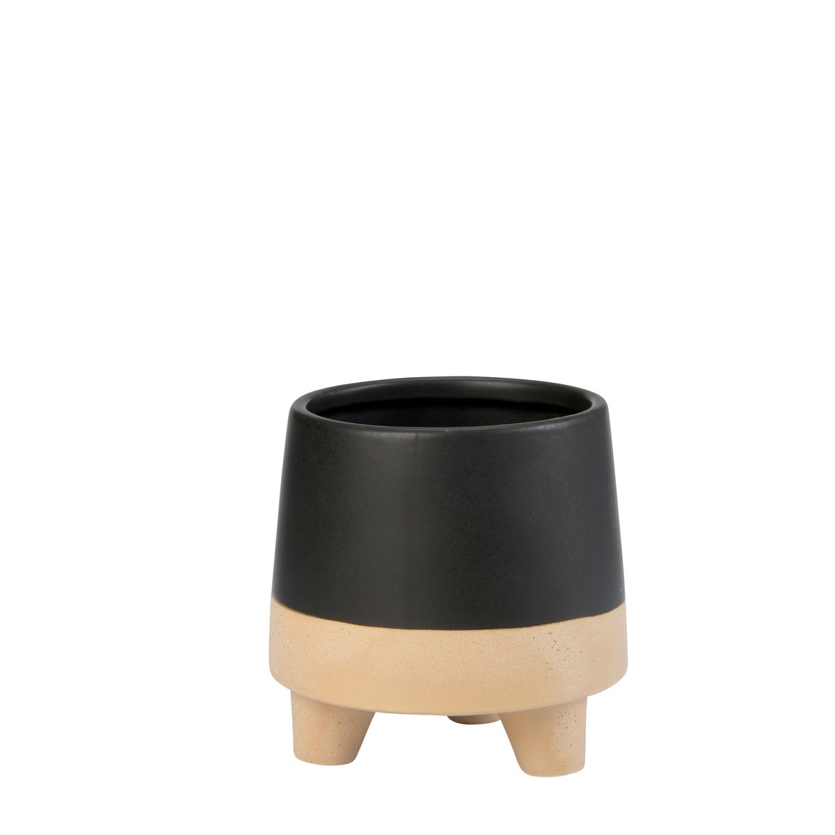 DoLABO/ライズポット14．5 ブラック/43035【07】[6個] ガーデニング・園芸用品 植木鉢・フラワーポット 陶器・セラミック鉢 庭 グッズ 資材 家庭菜園 観葉植物 おしゃれ かわいい イースター ハロウィン バラの日 母の日