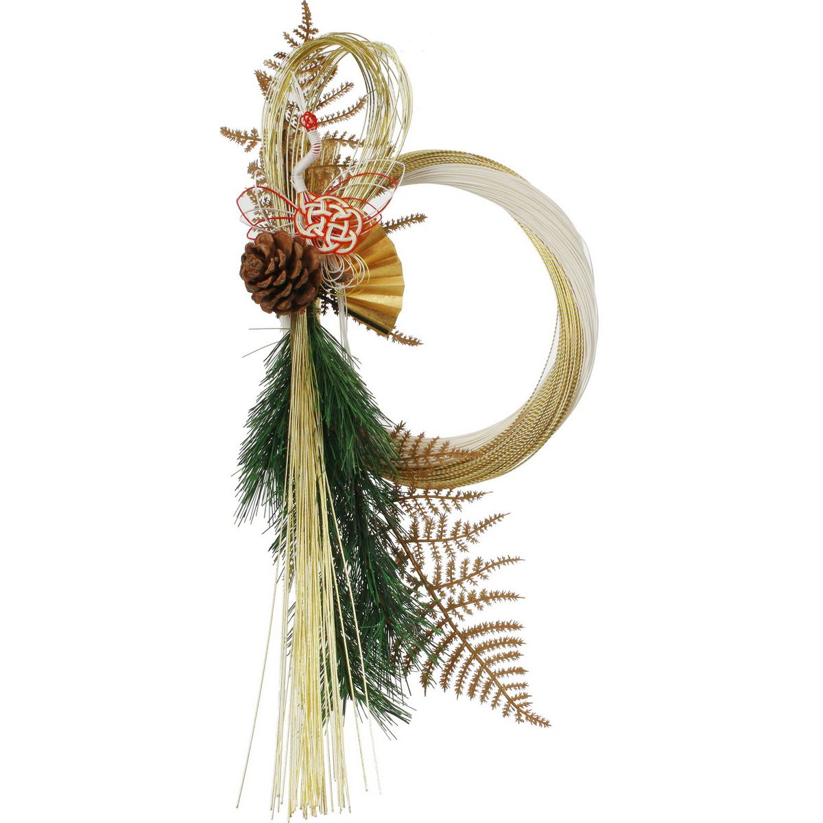 楽天市場】国産祝紅金飾り ZC−A15/25-3234-0【01】 花器、リース