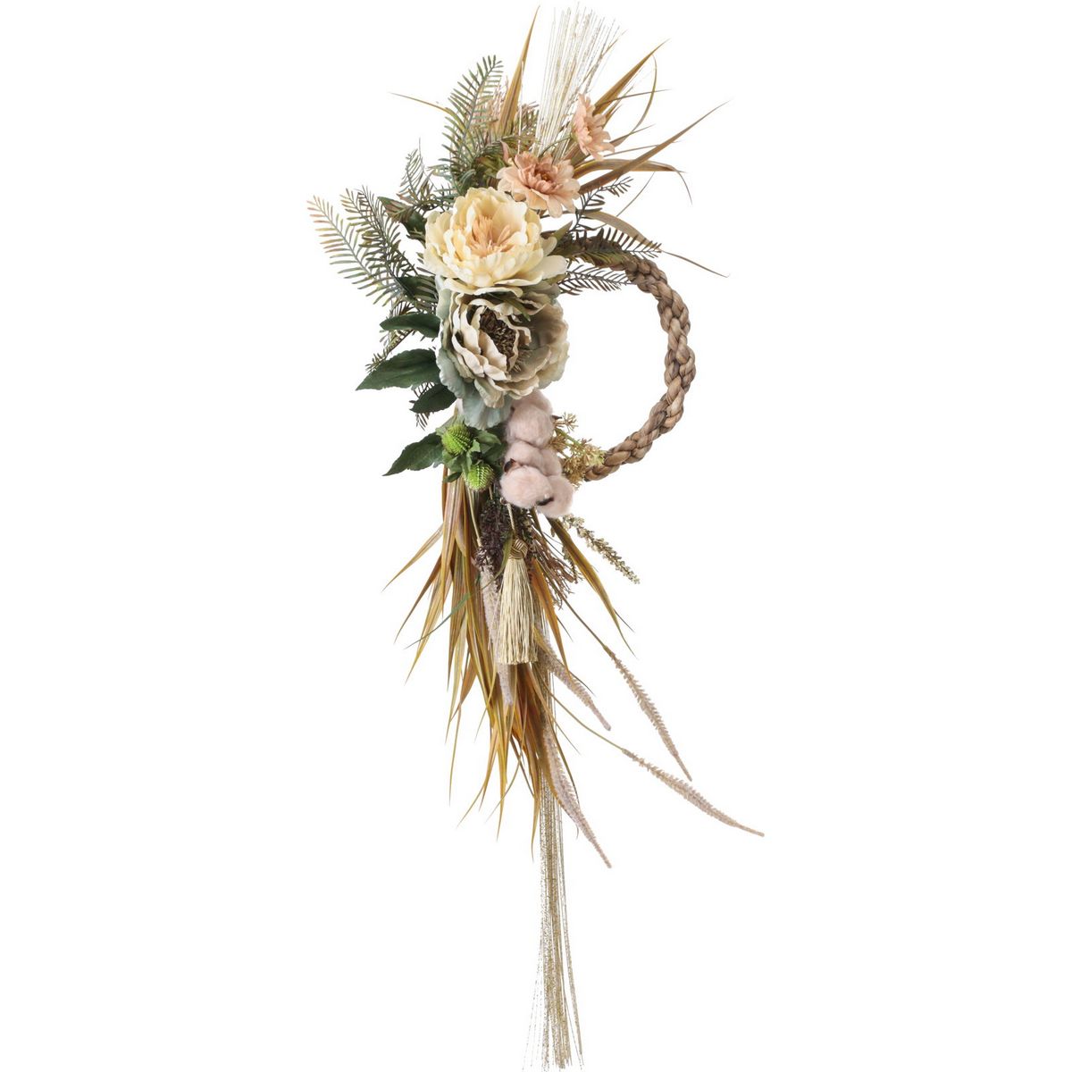 楽天市場】東京堂/南信州本わらスワッグ/XJ002219【01】 花器、リース