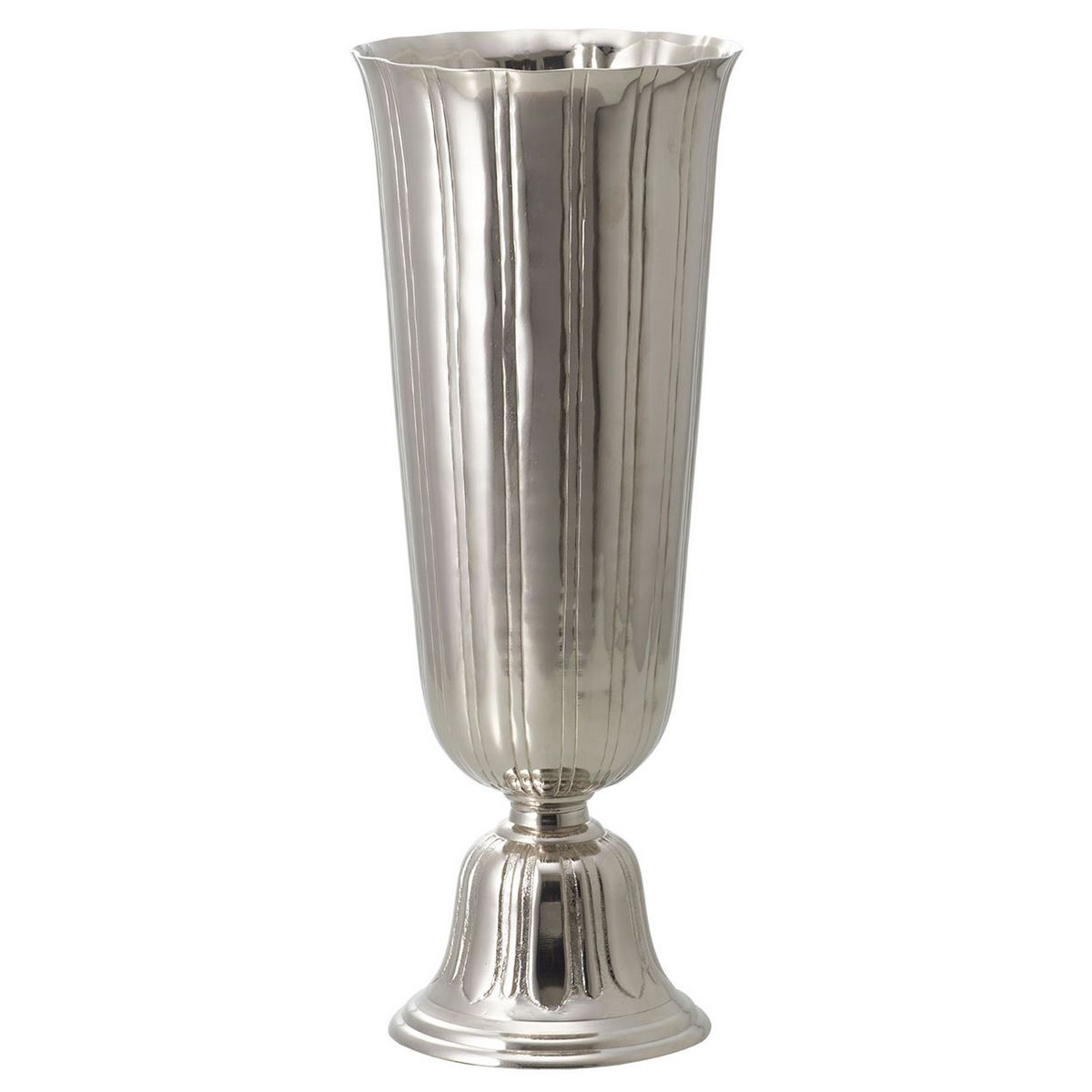 クレイ/Ａｌｕｍｉｎｕｍ Ｖｉａｎｃａ 20φ50Ｈ SILVER/570-518-703【01】 花器、リース 花器・花瓶 ドーム、ガラスドーム フラワーべース 資材 可愛い おしゃれ お供え クリスマス 夏 敬老の日