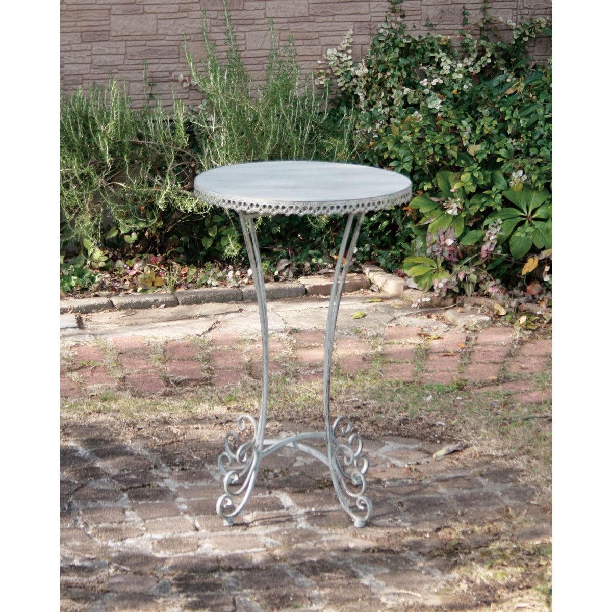 ガーデニング ピケット・フラワーガーデンカート（ホワイト色） アビテ