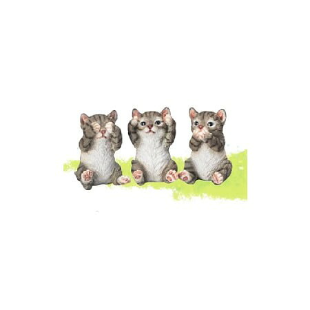 エイチツーオー/子猫Ｓ 見ざる言わざる聞かざる/HH31346【01】[6個] ガーデニング・園芸用品 ガーデニング雑貨・オーナメント 置物・オーナメント 庭 グッズ 装飾 インテリア おしゃれ かわいい 小物 夏 こどもの日 秋 イースター クリスマス
