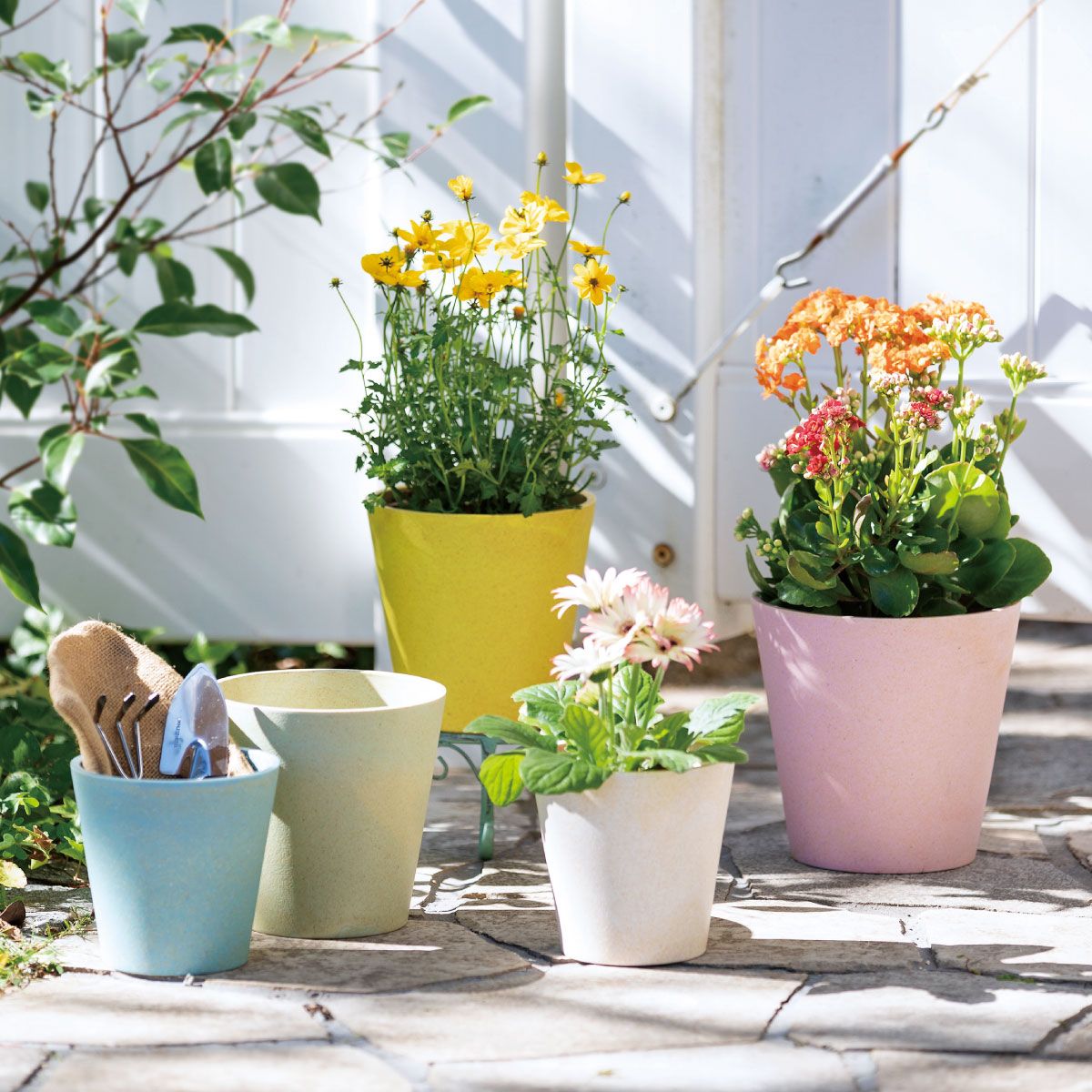 エイチツーオー/バンブーファイバーポット カファラテ/HH30420【01】[4個] ガーデニング・園芸用品 植木鉢・フラワーポット エコポット鉢 庭 グッズ 資材 家庭菜園 観葉植物 おしゃれ かわいい 母の日