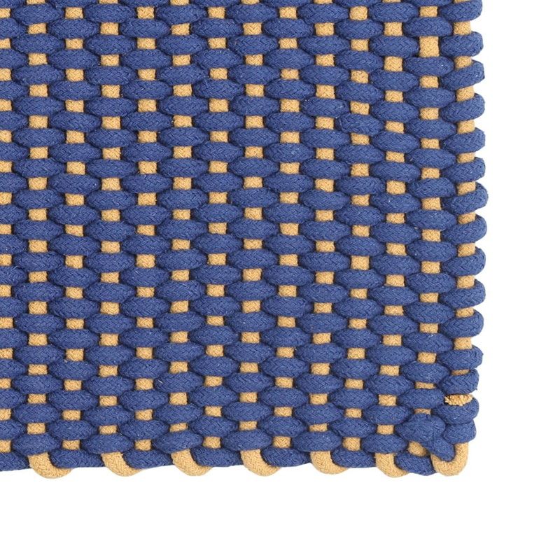 ダルトン/130 COTTON ROPE RUG MAT BL/RN-0528-130BL【08】 店舗ディスプレイ・店内装飾 店舗インテリア・雑貨 マット・ラグ マット ラグ 什器 店舗装飾 業務用 インテリア ファブリック 玄関 キッチン 滑り止め おしゃれ ナチュラル モダン 北欧