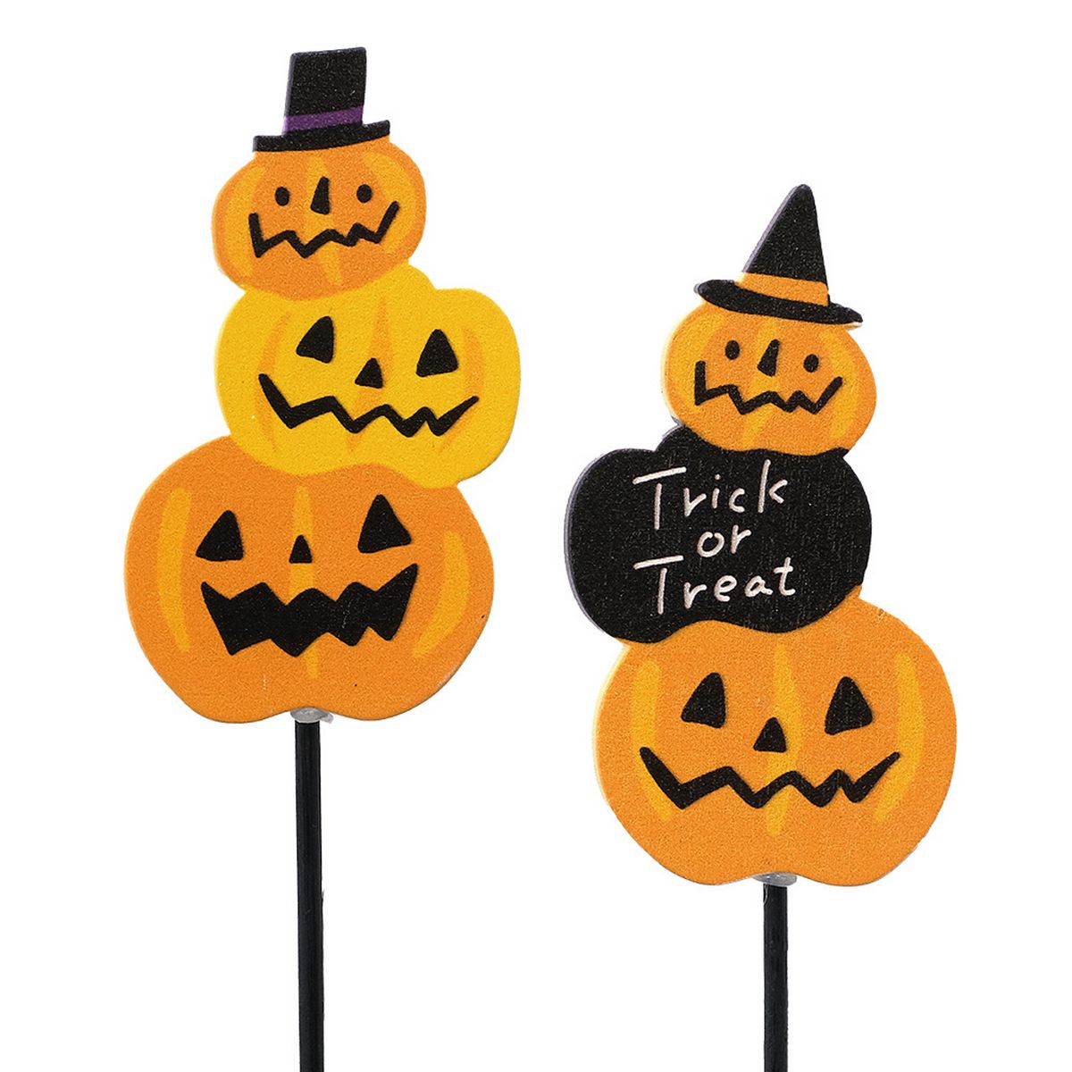 ハロウィン 木製人形 3体セット 楽天市場】ハロウィン 3体セット おばけ 黒猫 パンプキン 木製