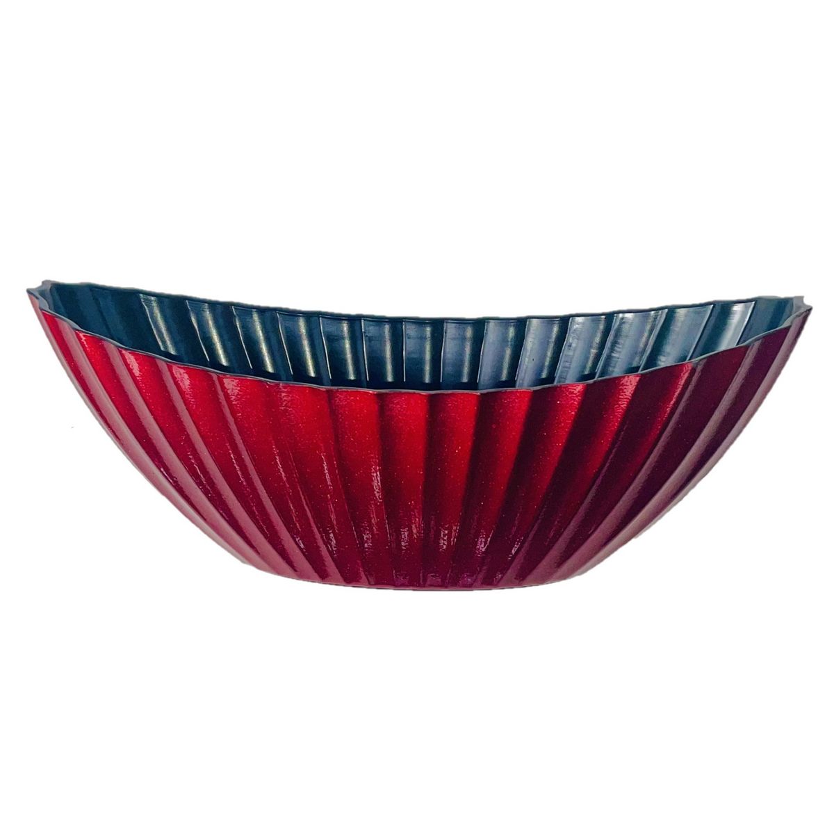 渡産業/和風プラスチックベースＳ　グリッターレッド/CW-5095【01】[6個] 花器、リース 花器・花瓶 プラスチック・アクリル花器フラワーべース 資材 可愛い おしゃれ 夏 秋 冬 お供え お月見 お正月 イースター クリスマス ハロウィン 和風 母の日