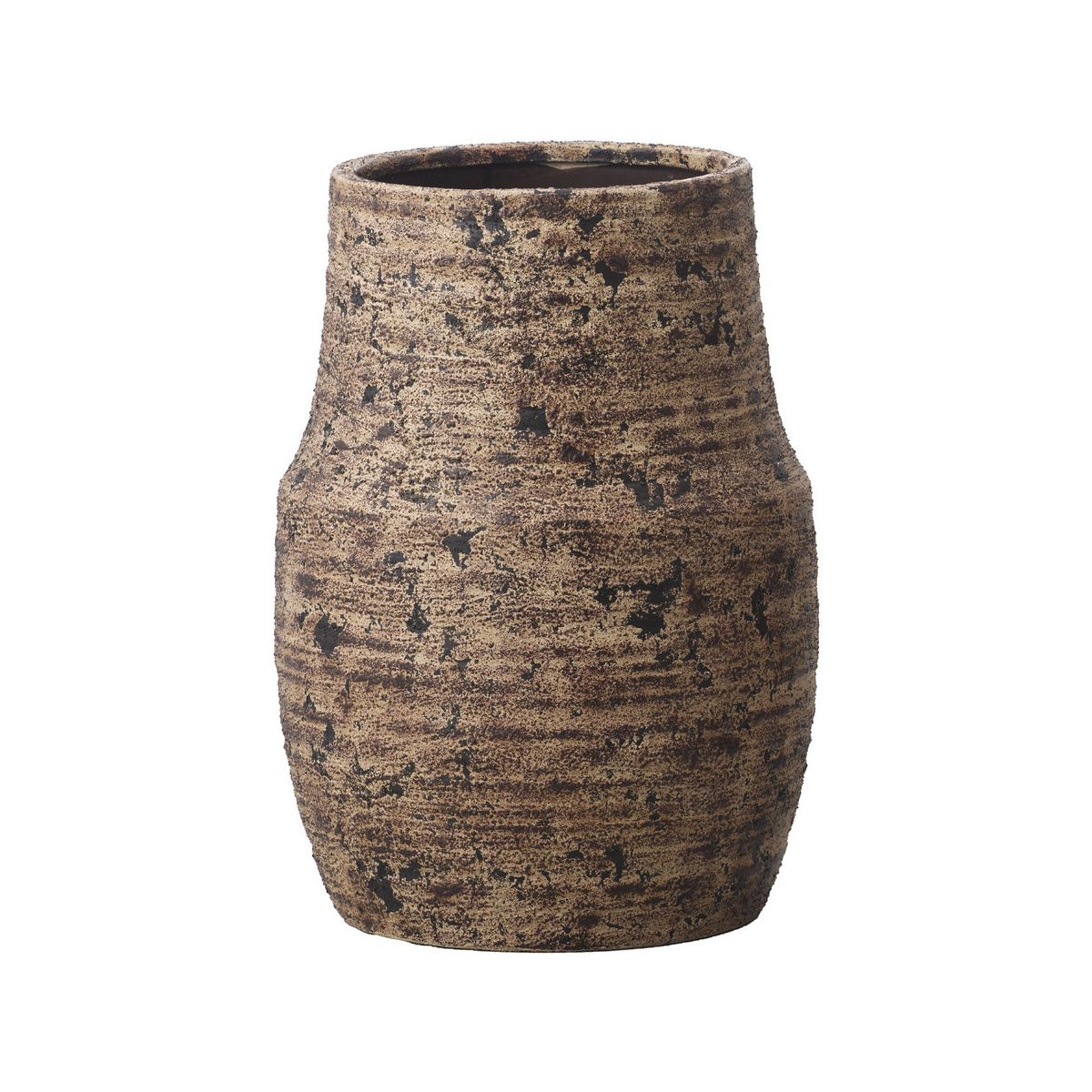 クレイ/Ｃａｌｄｏ28φ40Ｈ WARM BROWN/177-898-282【01】 花器、リース 花器・花瓶 陶器花器 セラミック 花器 花瓶 フラワーベース 日本製 信楽焼 美濃焼 有田焼 和風 モダン おしゃれ 白 黒 青 ベージュ 一輪挿し 生け花 華道 業務用 ギフト